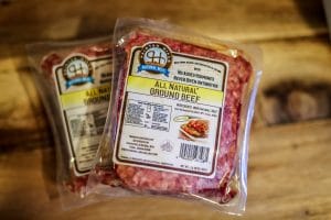 Ground Beef in a package for the Marzetti recipe