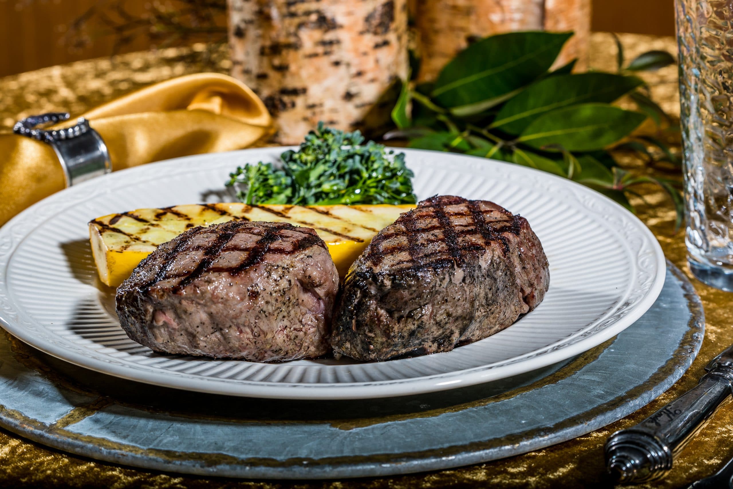 sirloin steak on a plate