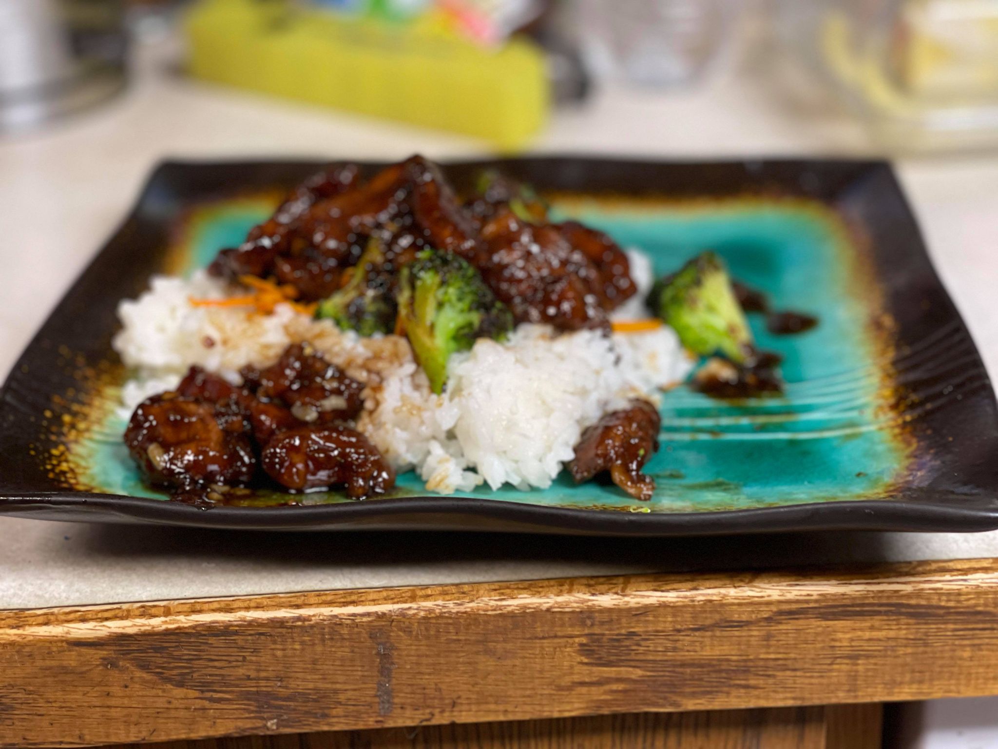 Mongolian Beef with a new york strip