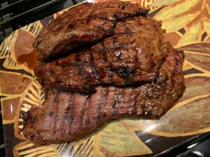 cooked flank steak