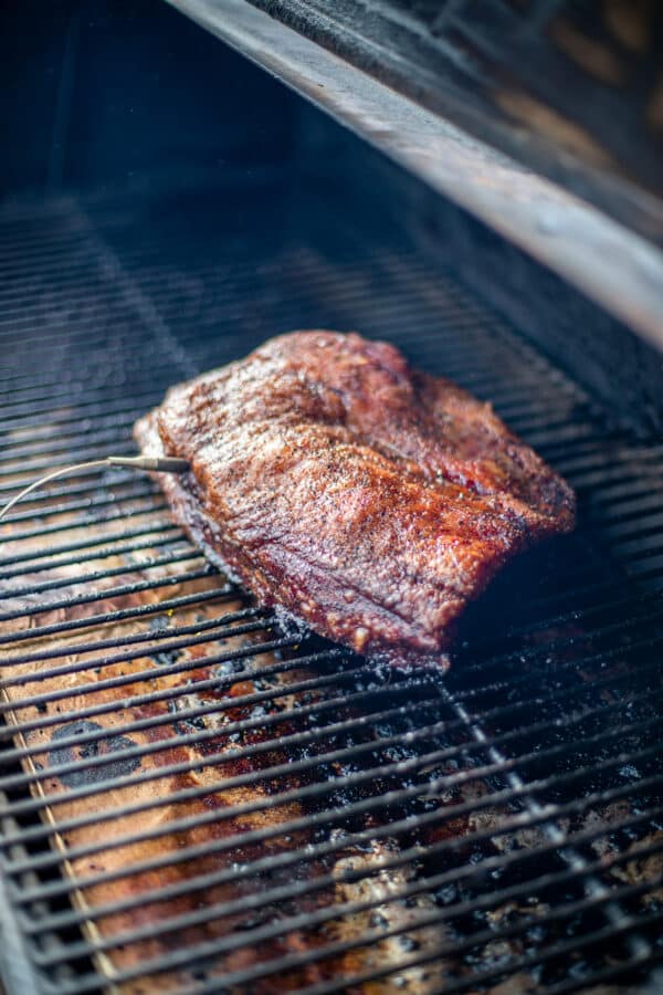Natural Brisket on the grill