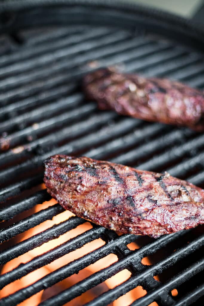 teres major steak on the grill
